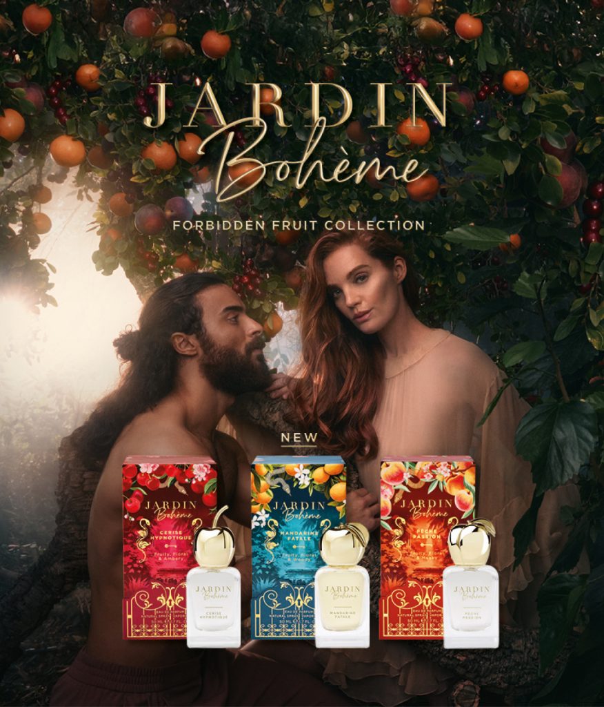 Portfolio, Douglas, Jardin Bohéme, Forbidden Fruit Colelction, Key Visual Gestaltung, Logo Gestaltung, Launch, Visual Adaption, Ultimate Skin Aesthetics GmbH