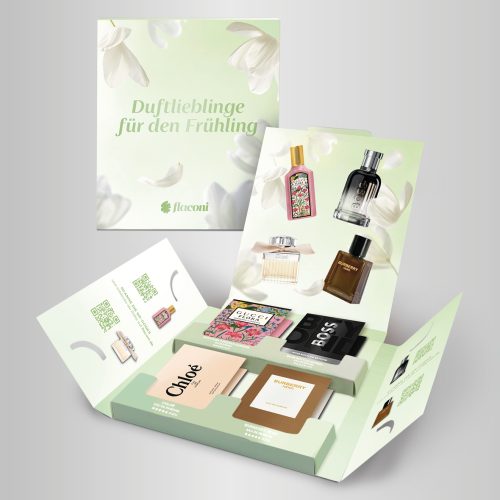 Portfolio Vorschau, Flaconi Probenbox, COTY Beauty Germany GmbH Klieber Artworks
