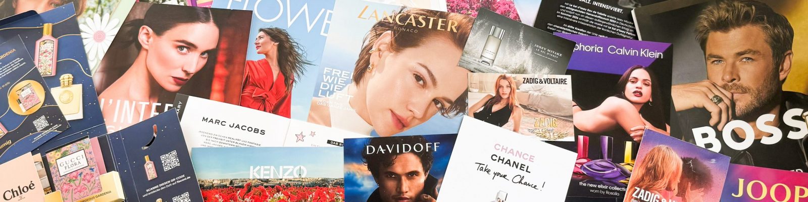 Referenzen-Banner der Grafikagentur Klieber Artworks, Verschiedenen Druck Produkte, Layouts Klieber Artworks